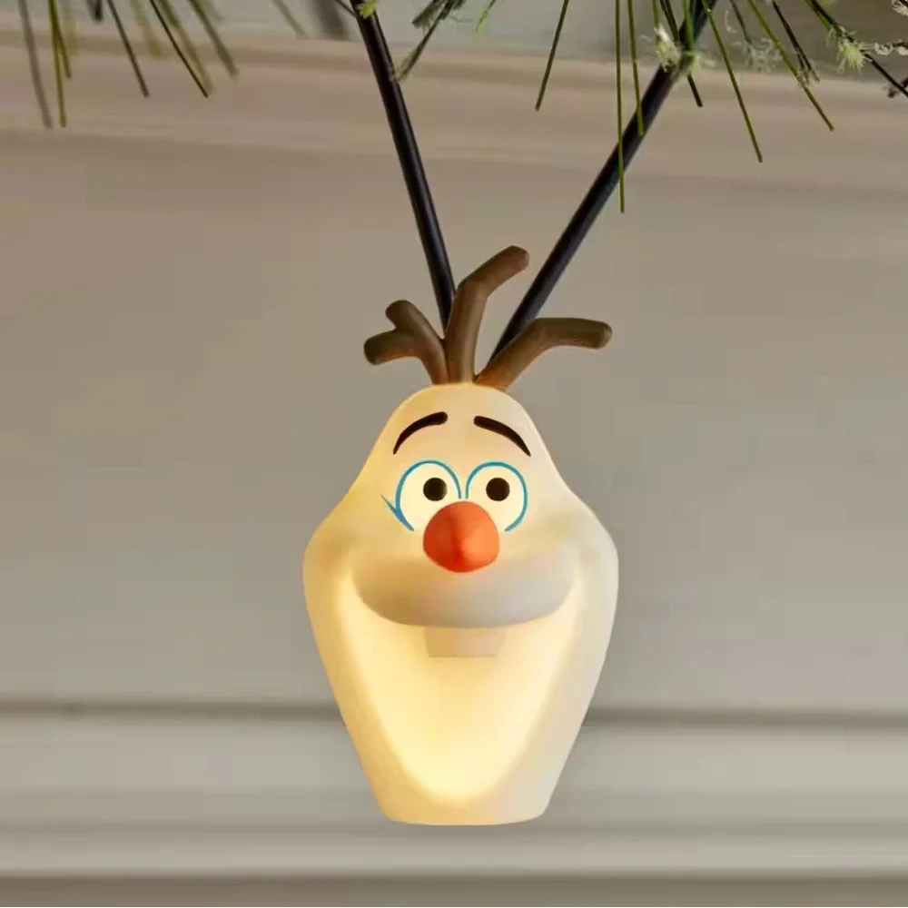 7 ft. Musical Olaf Face Battery-Operated Lights (1-set)